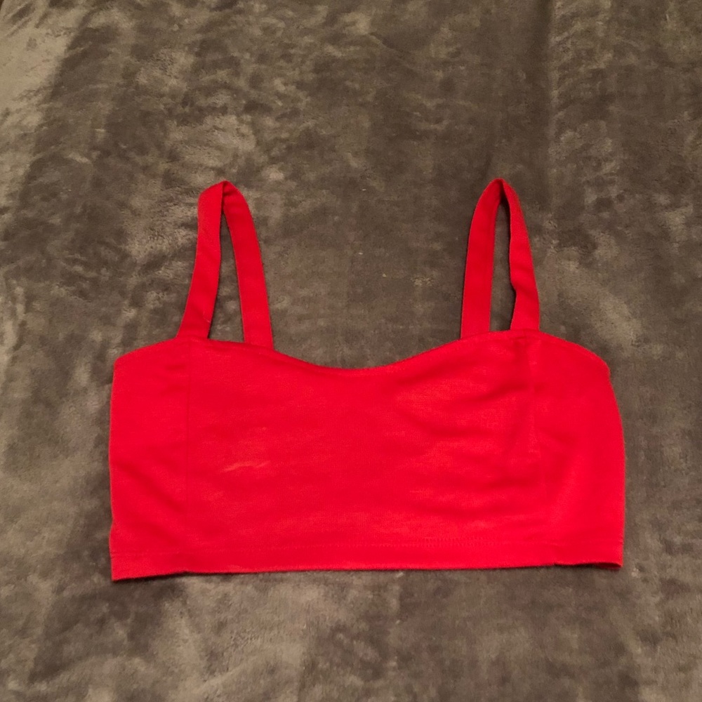 Hot pink crop top